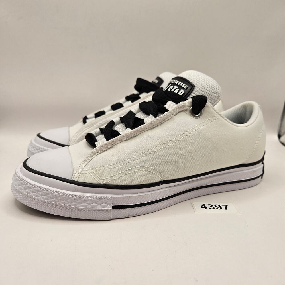 CONVERSE WOMEN'S 8 CHUCK TAYLOR ALLSTAR PUFF FAT TOUGUE LO WHITE A14722C